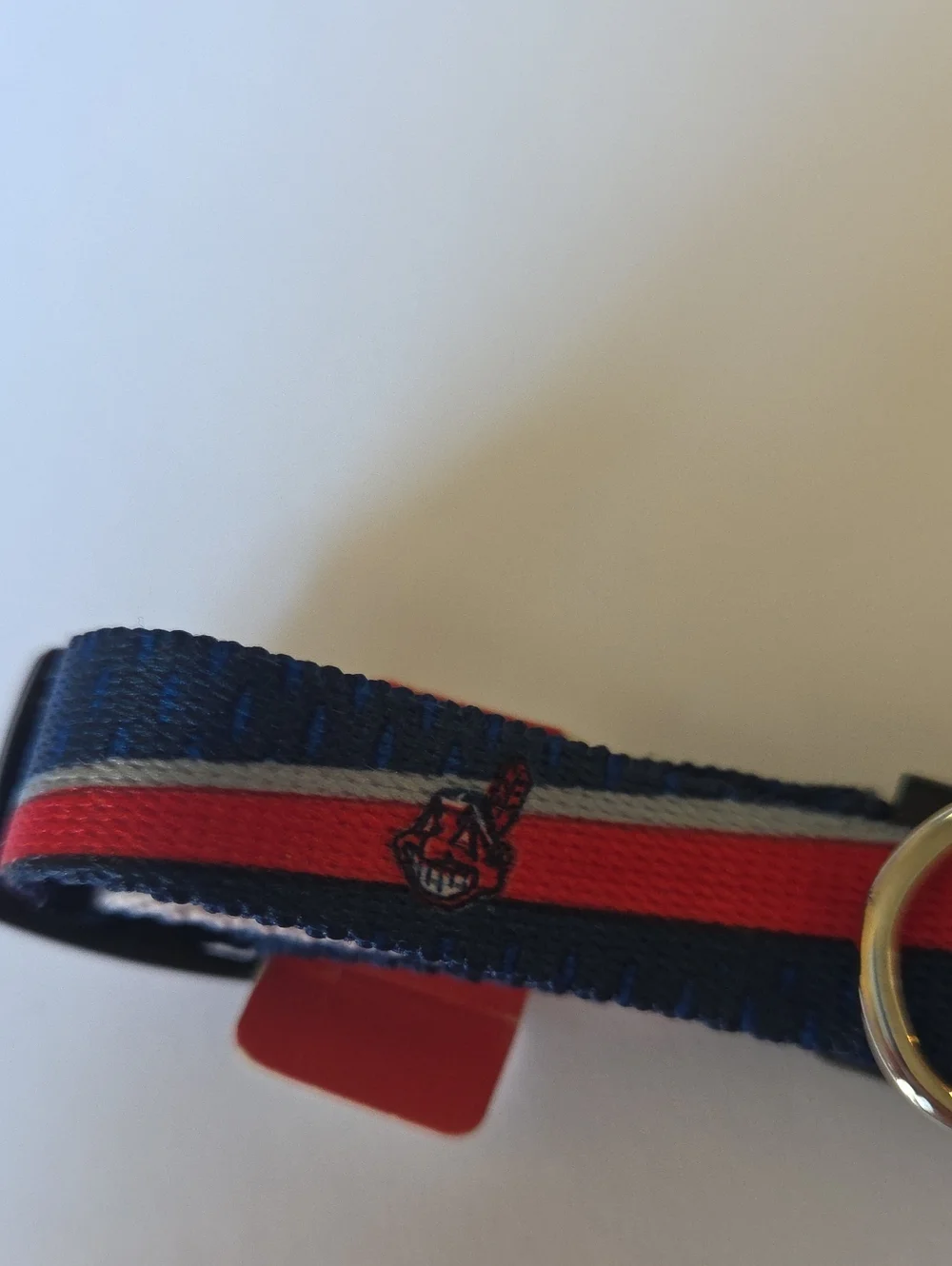 Cleveland Indians Guardians MLB Baseball Small Adjustable Dog Collar Pet Logo